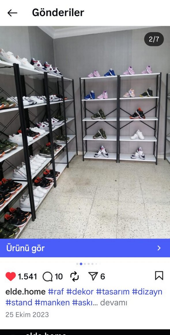 Kahverengi Metal Çerçeveli Çocuk Rafı 160~70 cm - Görsel 2