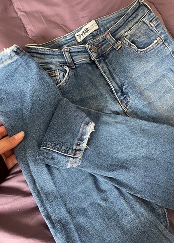 Likralı Mavi Kot Pantolon  Rahat ve Esnek - Görsel 2