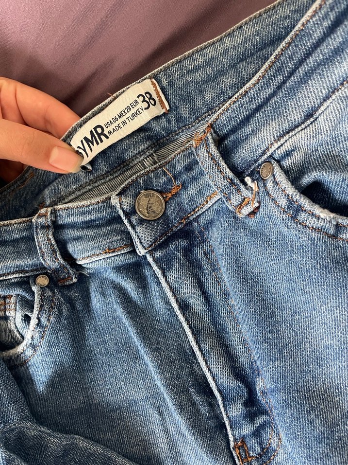 Likralı Mavi Kot Pantolon  Rahat ve Esnek - Görsel 3