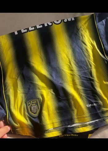 Sarı Siyah Baskılı Erkek-Kadın Spor Jersey Fenerbahçe Forma - Görsel 5