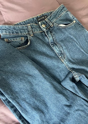 Klasik Mavi Kot Pantolon  Rahat Kesim - Görsel 2