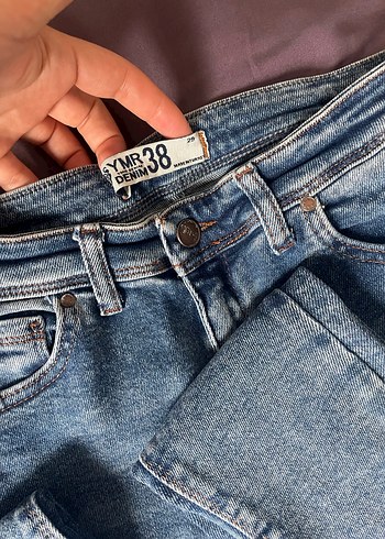 Likralı Mavi Kot Pantolon  Esnek ve Rahat - Görsel 3