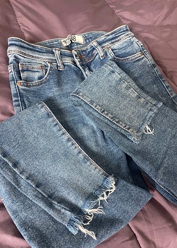 Likralı Mavi Kot Pantolon  Esnek ve Rahat - Görsel 2