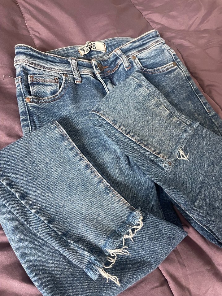 Likralı Mavi Kot Pantolon  Esnek ve Rahat - Görsel 2