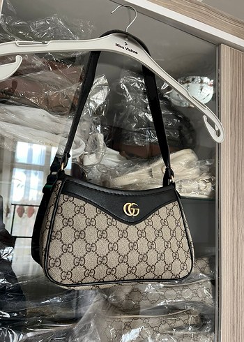 Klasik Siyah Tokalı Kadın Omuz Çantası - Görsel 12