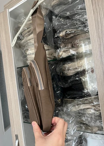 Kahverengi Kadın Çapraz Askılı Çanta - Görsel 8