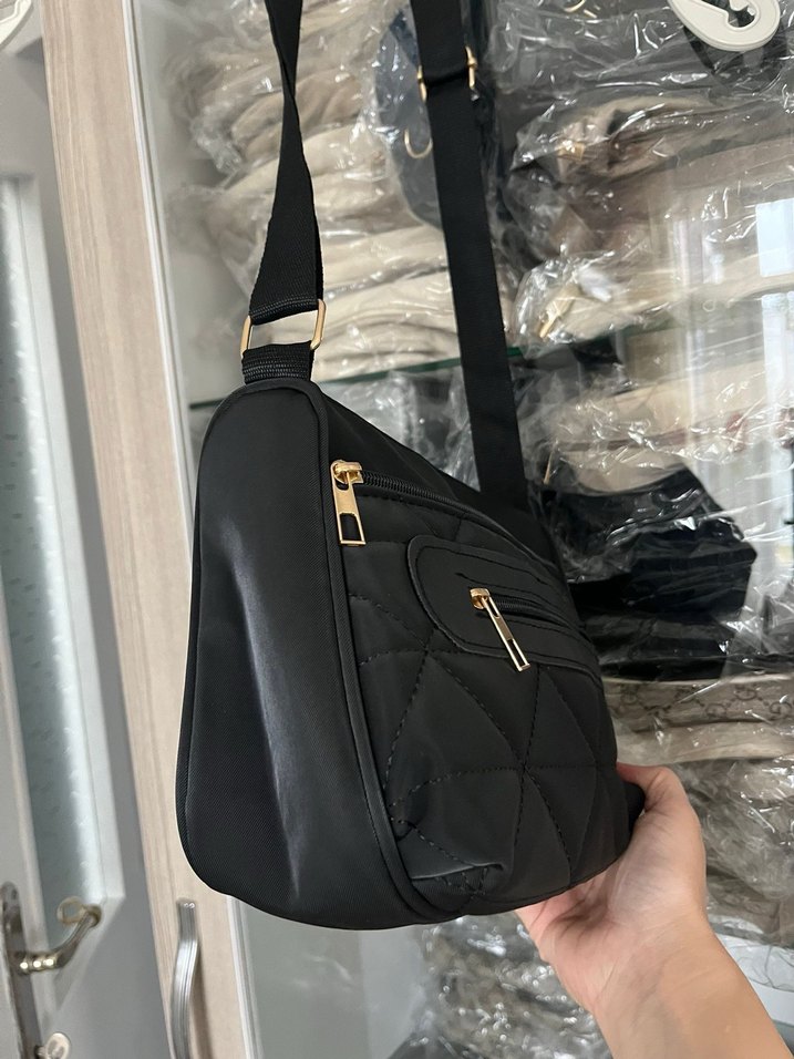 Siyah Fermuarlı Kadın Çanta - Görsel 5