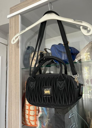 Kadın Siyah Pliseli Sokak Stili Çanta - Görsel 8