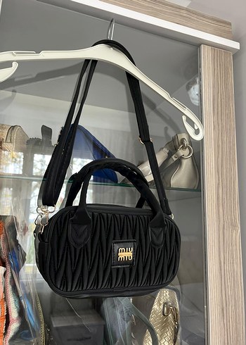 Kadın Siyah Pliseli Sokak Stili Çanta - Görsel 6