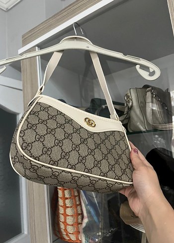 Beyaz Baskılı Kadın Omuz Çantası - Görsel 5