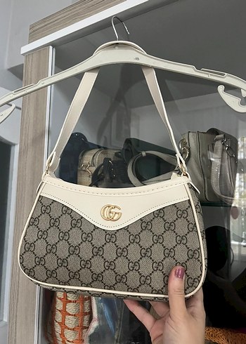 Beyaz Baskılı Kadın Omuz Çantası - Görsel 4