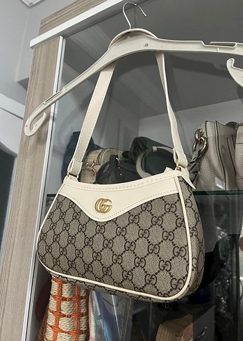 Beyaz Baskılı Kadın Omuz Çantası - Görsel 6