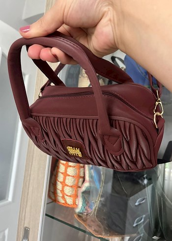 Kahverengi Deri Fırfırlı Kadın Çanta - Görsel 11