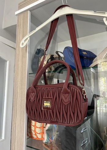 Kahverengi Deri Fırfırlı Kadın Çanta - Görsel 4