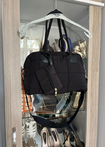 Siyah Fermuarlı Kadın El Çantası - Görsel 5