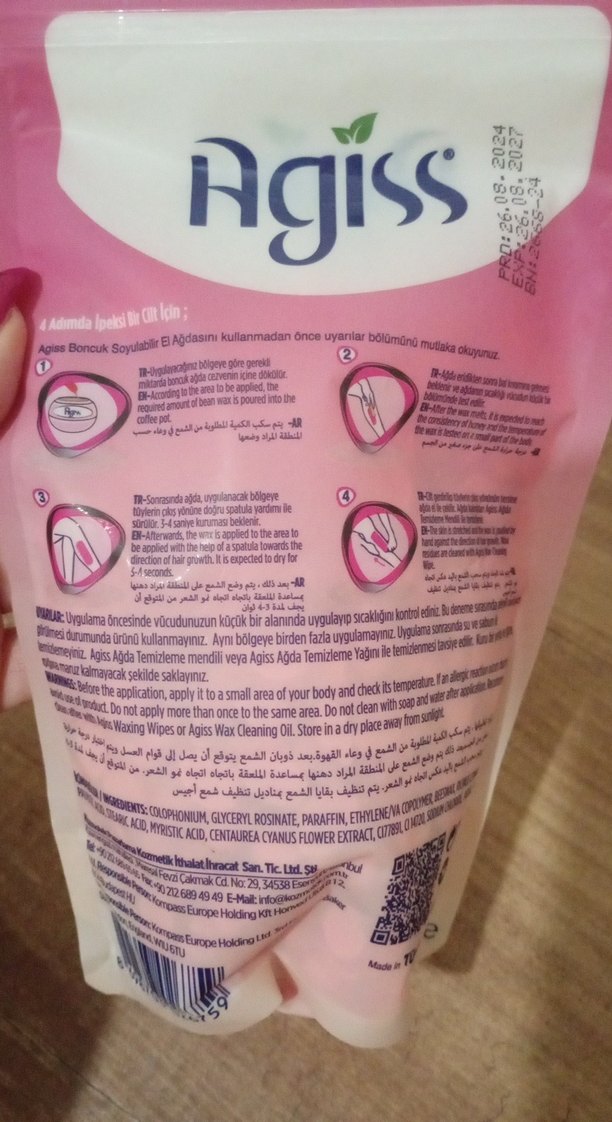 Agiss Pudralı Hassas Ciltler İçin Boncuk Ağda - Görsel 3