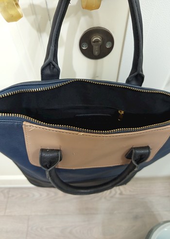 Ole Lacivert Suni Deri Kadın Çanta - Görsel 2