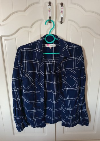 Koton Mavi Ekose Desenli Gömlek - Görsel 3