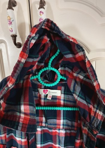 Koton Kapüşonlu Kareli Kadın Gömlek - Görsel 3