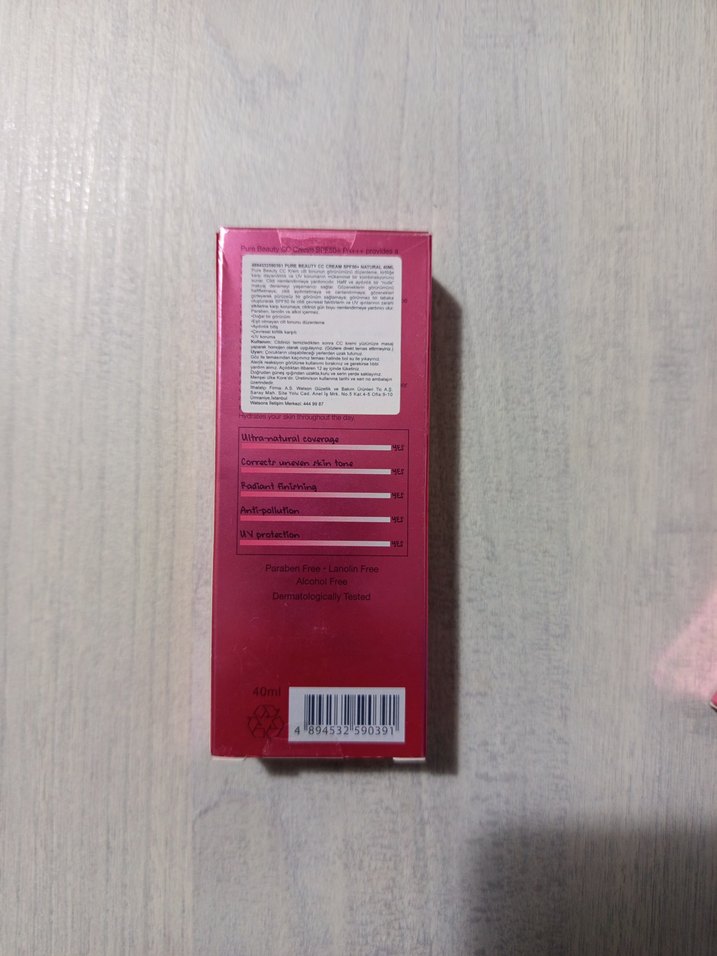 Pure Beauty Pembe Tonlu Açık CC Krem - Görsel 2