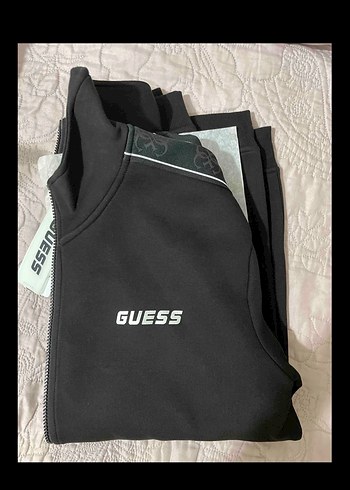 GUESS Siyah Fermuarlı Erkek Ceket - Görsel 2