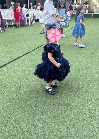 Lacivert Bebek Abiye