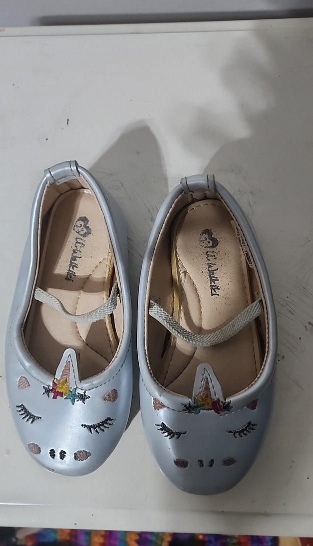 Kız Çocuk Bohem Nakışlı Beyaz Babet - Görsel 2