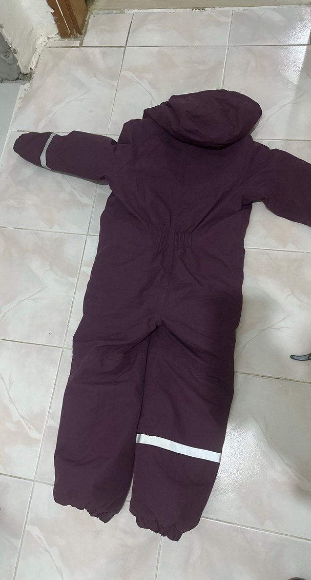 Kız Bebek Mor Polar Kayak Tulumu - Görsel 5