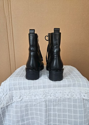 Mammamia Siyah Deri Bot - Görsel 4