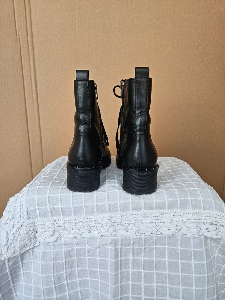 Mammamia Siyah Deri Bot - Görsel 4