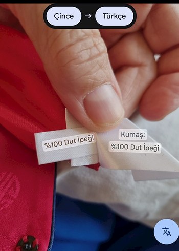 Xiuniang Kırmızı Geleneksel Çin Bluzu - Görsel 5