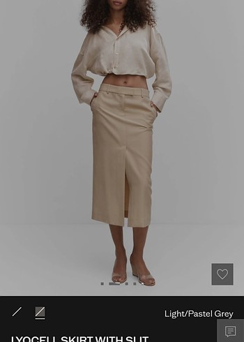 Mango Krem Rengi Etek - Görsel 6