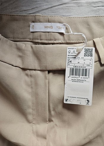 Mango Krem Rengi Etek - Görsel 3