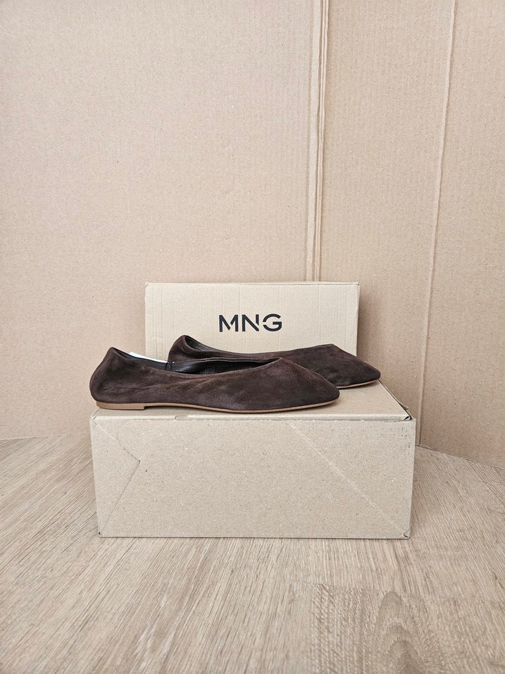 Mango Süet Babet - Görsel 4