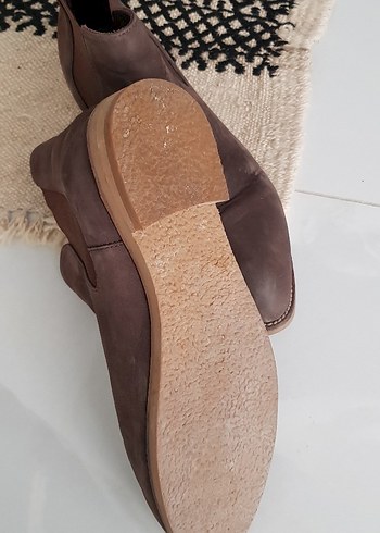 Hotiç Kahverengi Süet Kadın Dolgu Topuklu Bot - Görsel 5