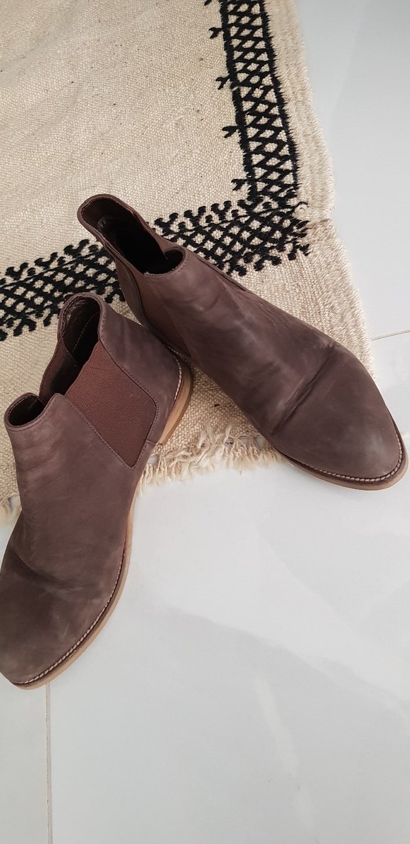 Hotiç Kahverengi Süet Kadın Dolgu Topuklu Bot - Görsel 2