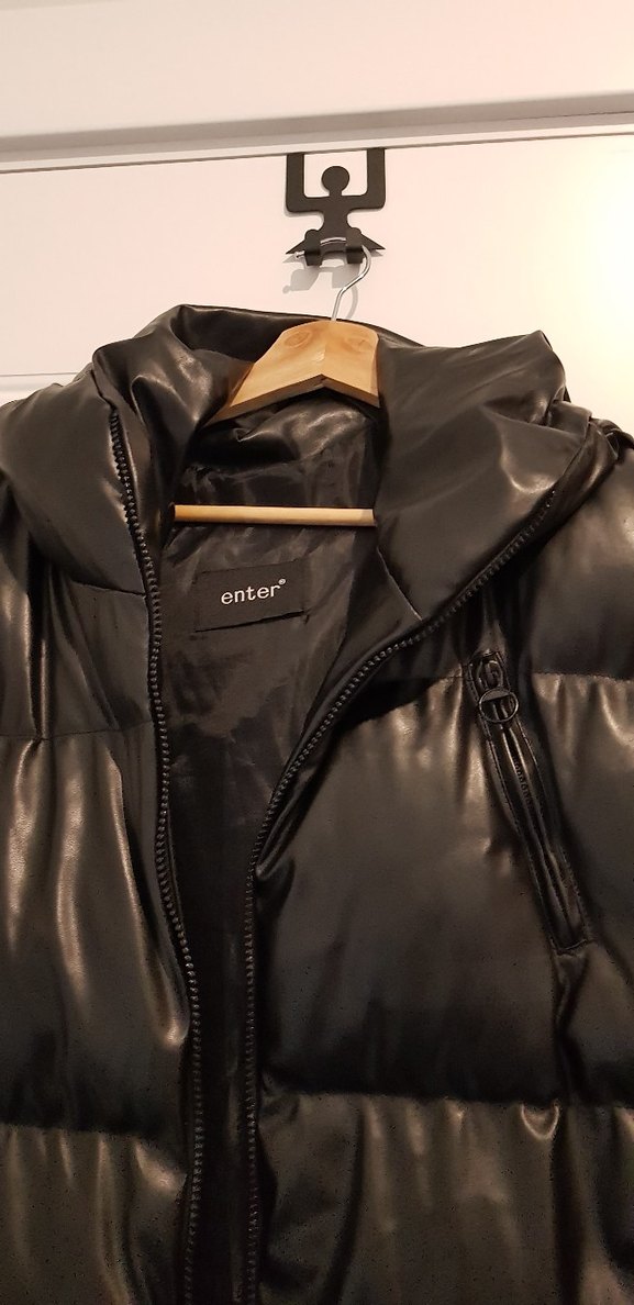 Kadın Siyah Deri Kapitone Yelek - Görsel 2