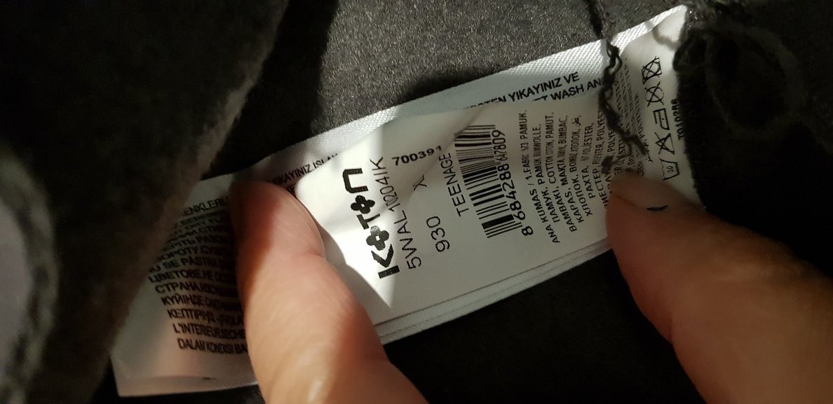 Koton Crop, Baskılı Kadın Sweatshirt - Görsel 3