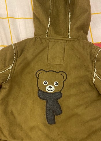 Kürklü Kahverengi Bebek montu - Görsel 4