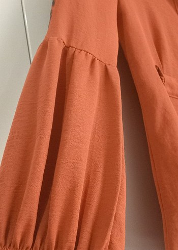 Düğmeli, Bol Kesim, Uzun Kollu Kadın Gömlek - Görsel 2