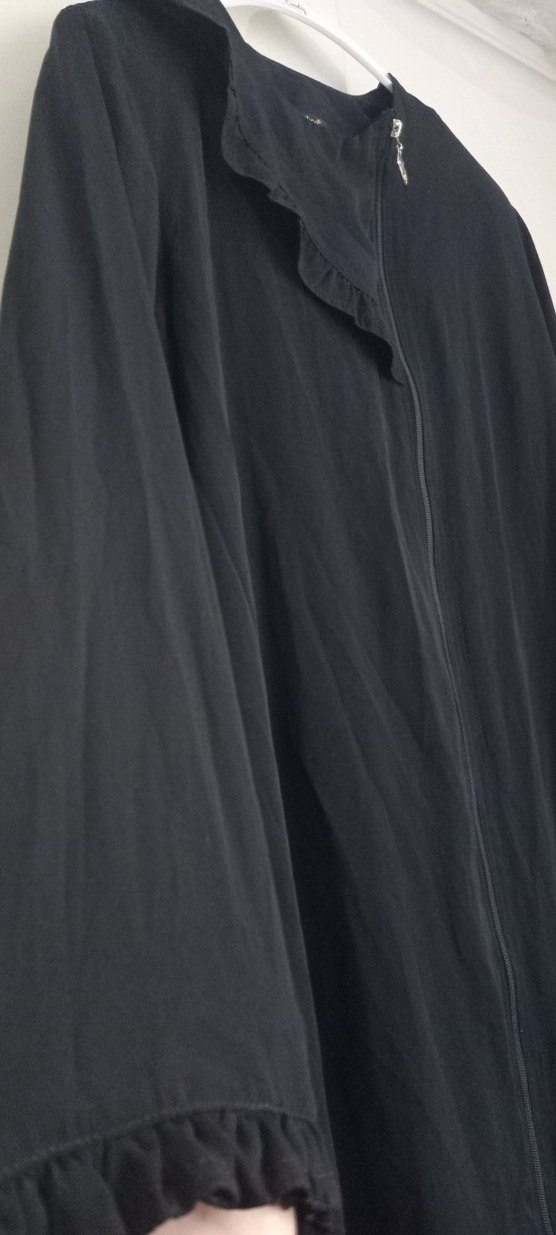 Lacivert Uzun Kollu Rahat Kesim Kadın Elbise - Görsel 2