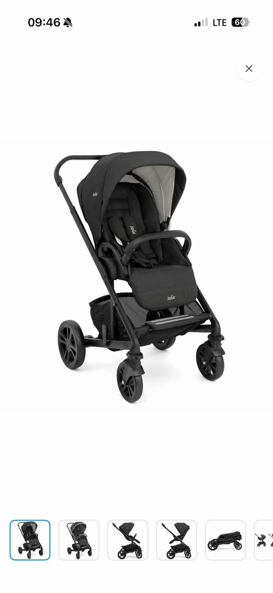 Siyah Joie Bebek Oto Koltuğu ve Puset Chrome - Görsel 3