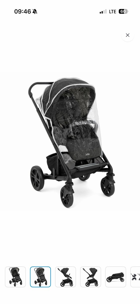 Siyah Joie Bebek Oto Koltuğu ve Puset Chrome - Görsel 4