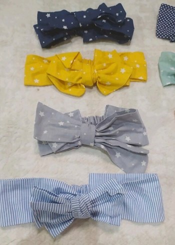 Renkli Bağlamalı Fiyonk Saç Bantları - Görsel 2