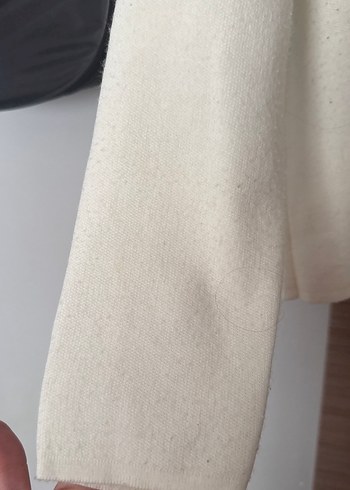 Beyaz Örgü Kadın Kazak - Görsel 4