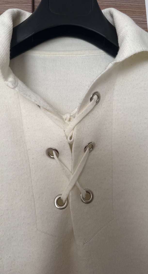 Beyaz Örgü Kadın Kazak - Görsel 3