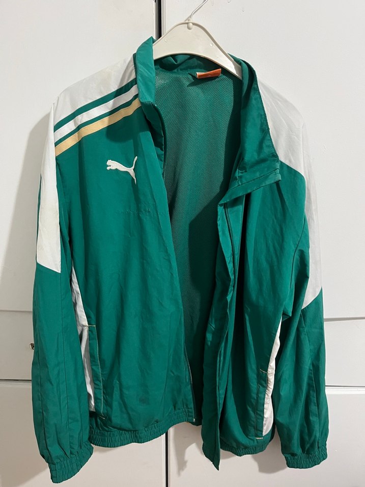 Puma Retro Yeşil-Beyaz Spor Ceket — görsel 3/5
