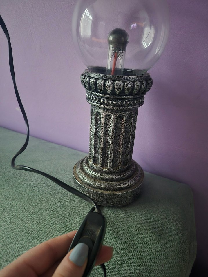 Gri Antik Görünümlü Masa Lambası - Görsel 3