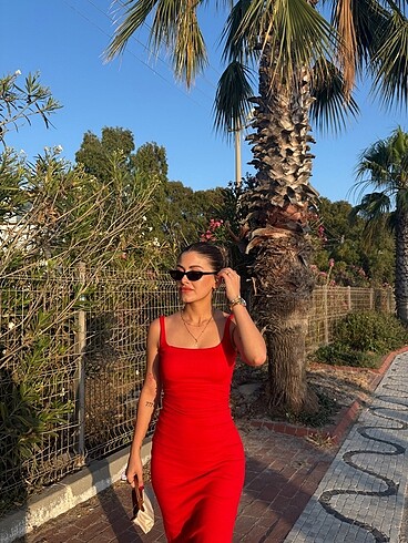 xs Beden kırmızı Renk Kırmızı elbise