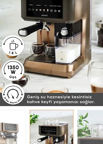 Karaca Kahve Makinesi Bej - Görsel 3